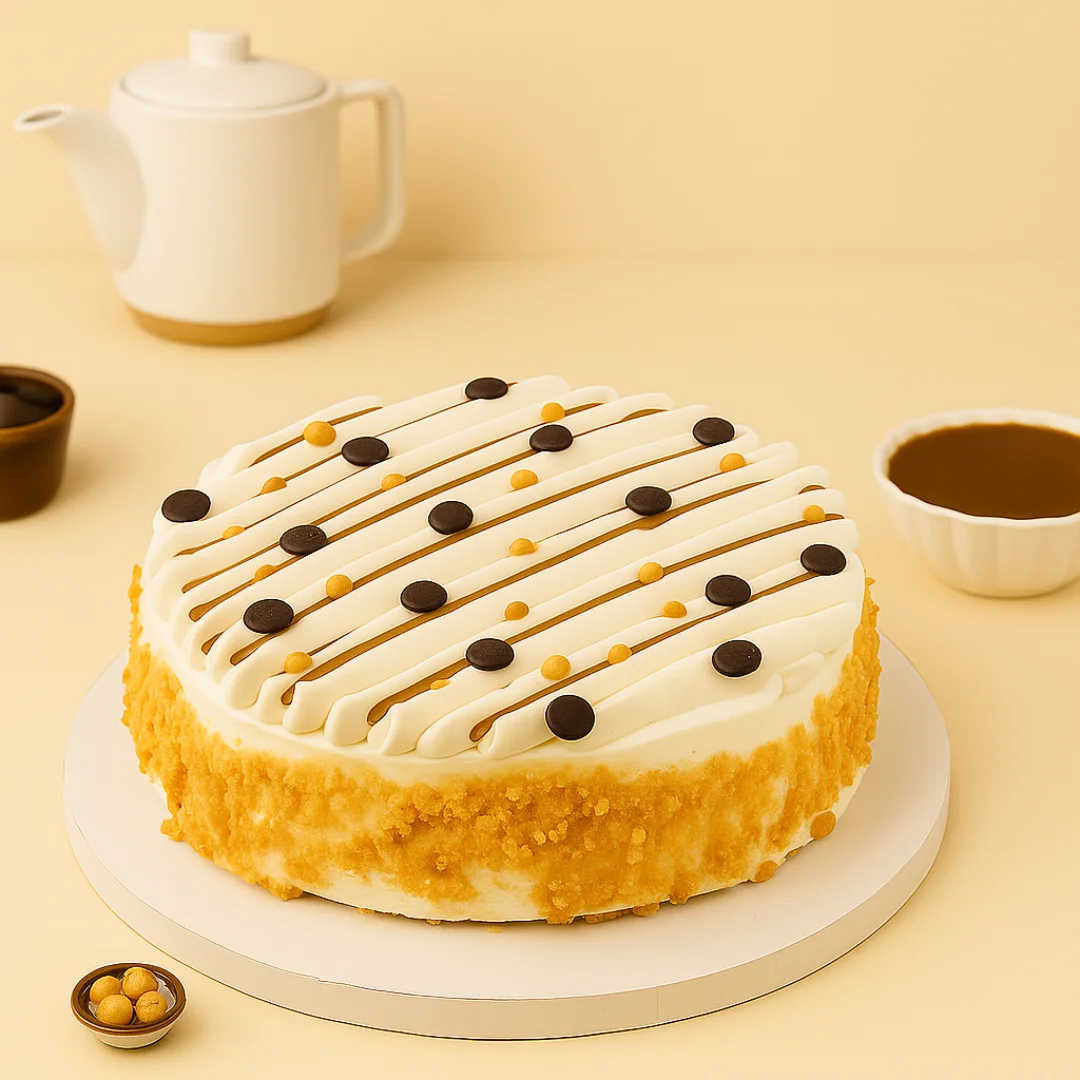 2 Caramel Crunch Butterscotch Cake - Image 1
