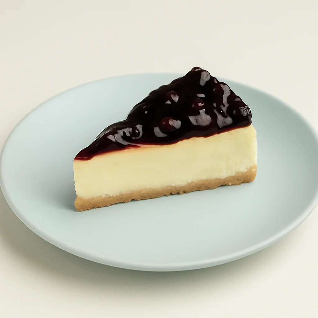 ChatGPT Image Dec 11, 2025, 11_01_34 PM Blueberry Cheesecake Slice - Image 1