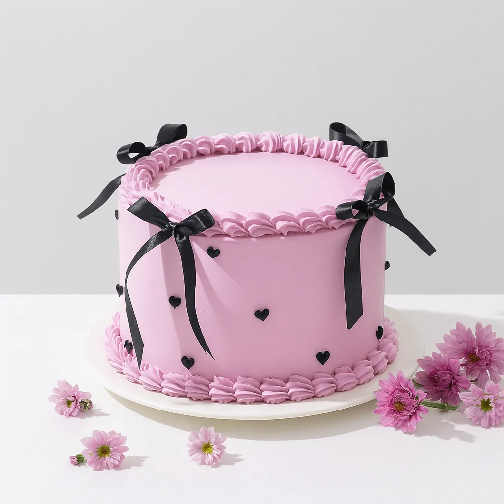 ChatGPT Image Dec 8, 2025, 07_46_05 PM Pastel Bow Delight Cake - Image 1