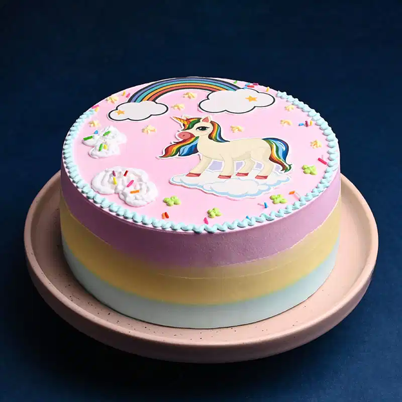 magical-unicorn-cake-phot3865flav-A_1 Magical Unicorn Rainbow Cake - Image 1