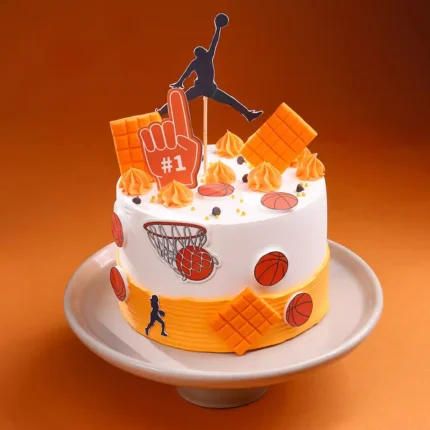Slam Dunk Basketball Celebration Cake